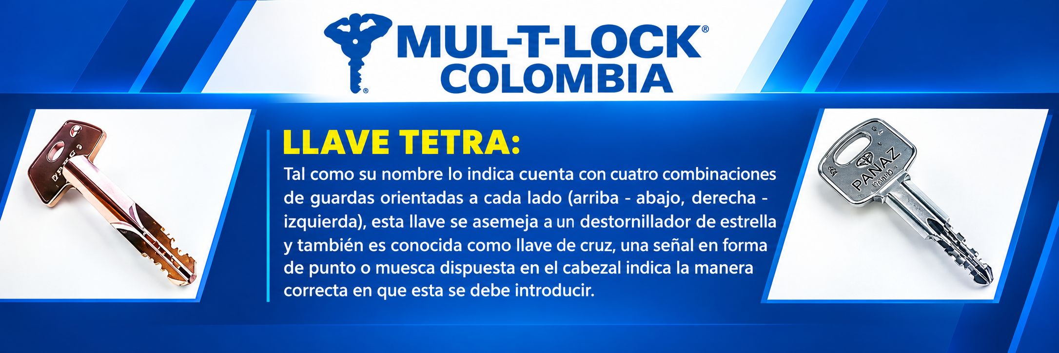 Llave Tetra_ Tecnología Mul-T-Lock Colombia